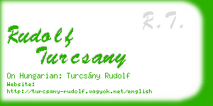 rudolf turcsany business card